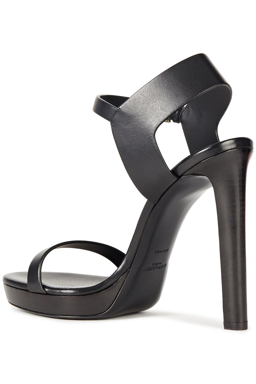 SAINT LAURENT Leather platform sandals