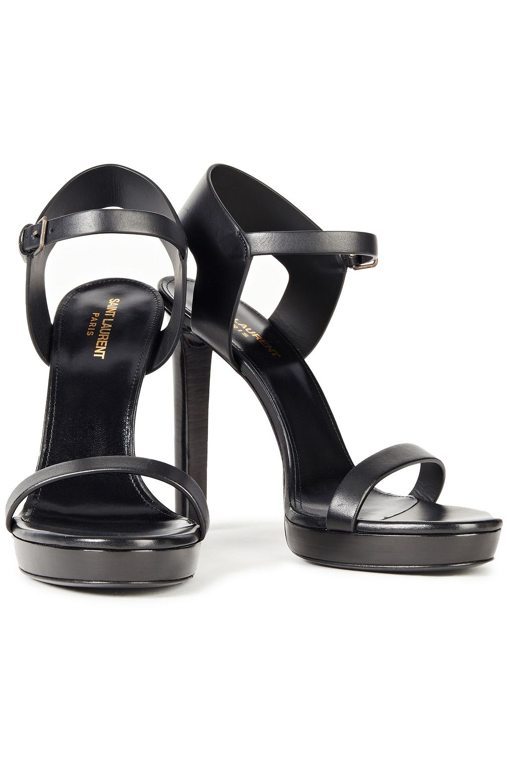 SAINT LAURENT Leather platform sandals
