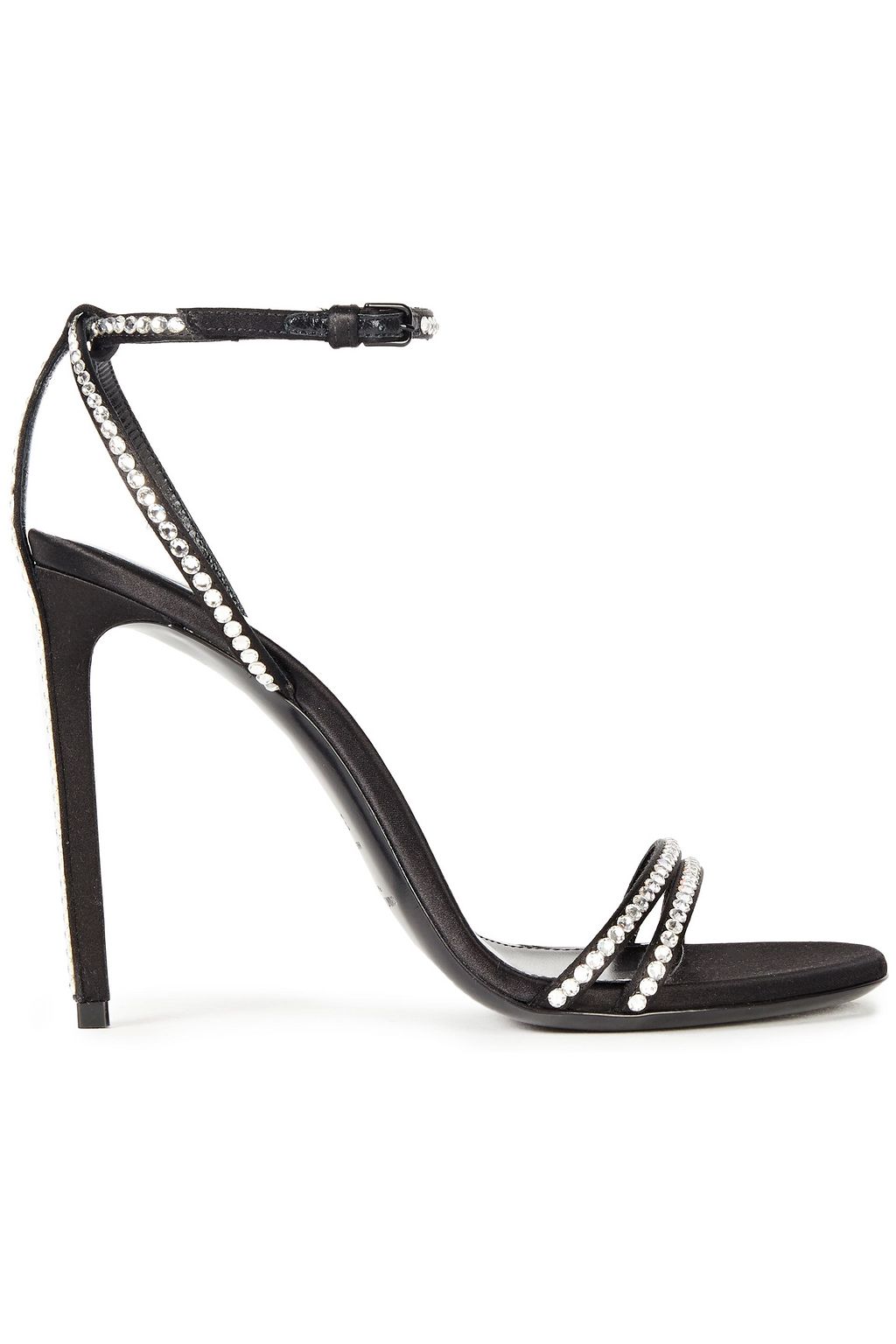 ysl black heel sandals