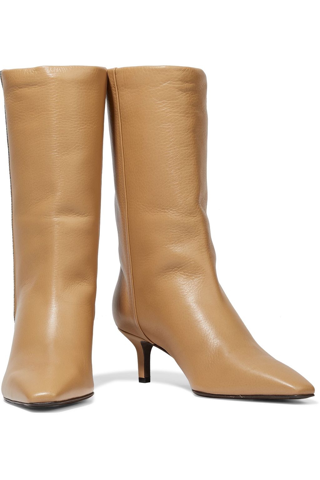 BRUNELLO CUCINELLI Bead-embellished leather boots