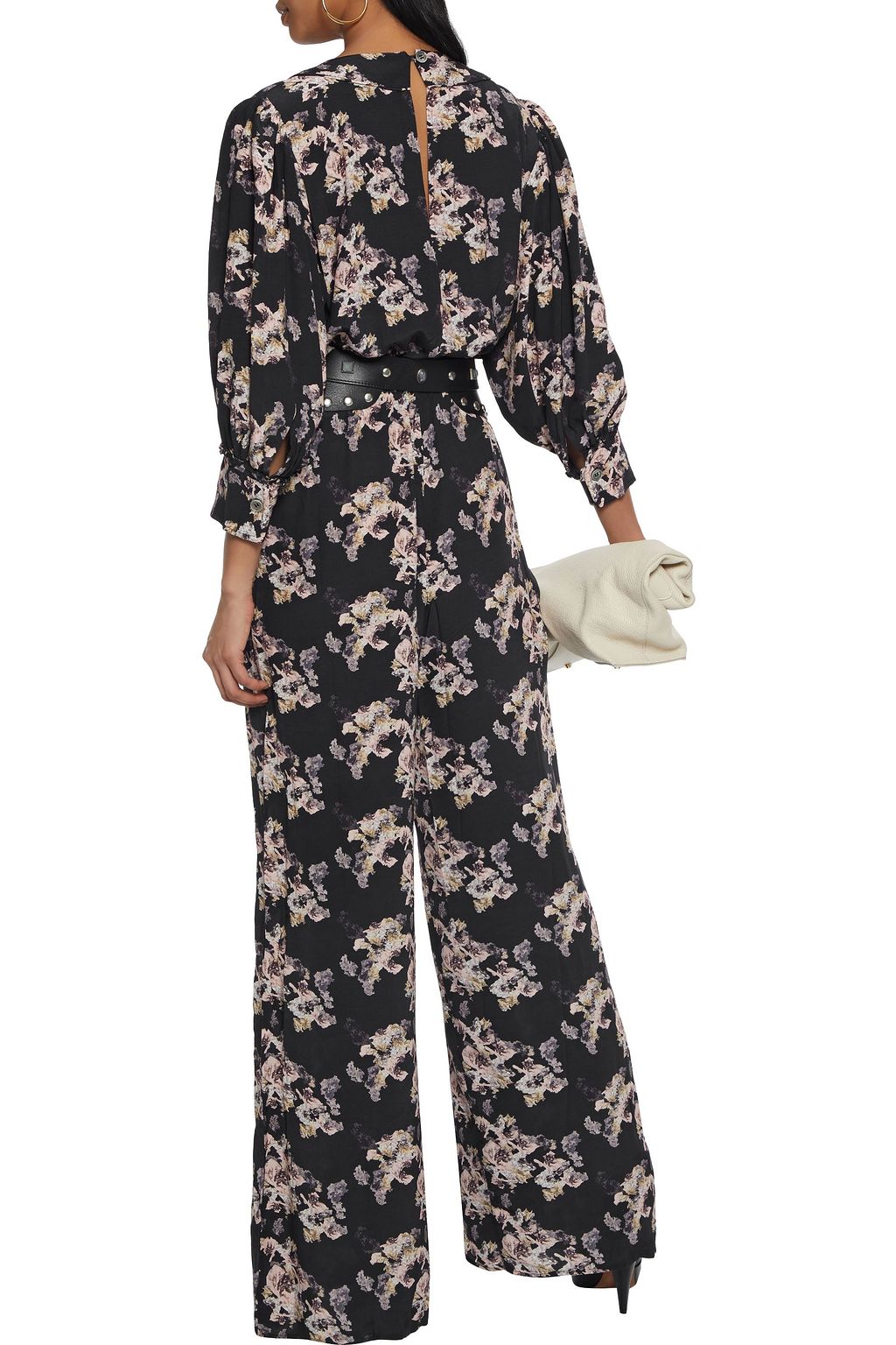 IRO Mexi floral-print crepe de chine wide-leg jumpsuit