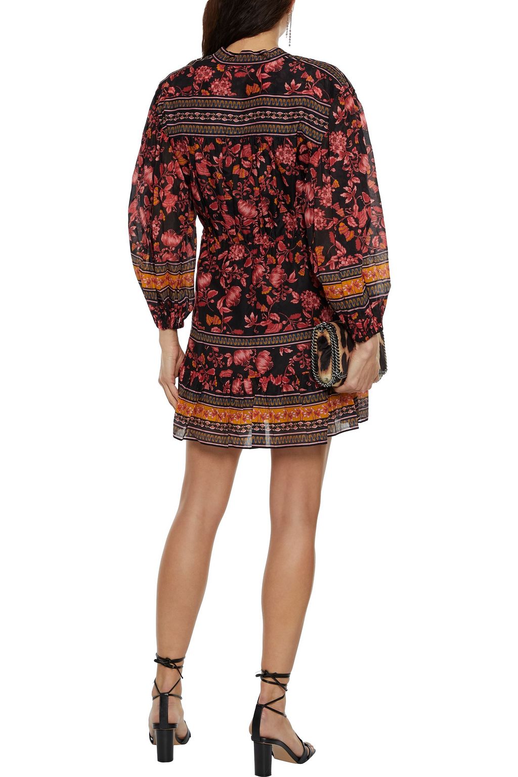 ALICE + OLIVIA Sedona floral-print cotton and silk-blend voile mini dress