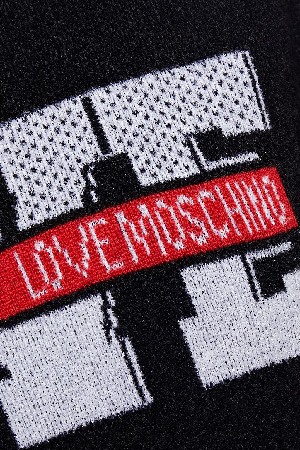LOVE MOSCHINO Intarsia chenille top