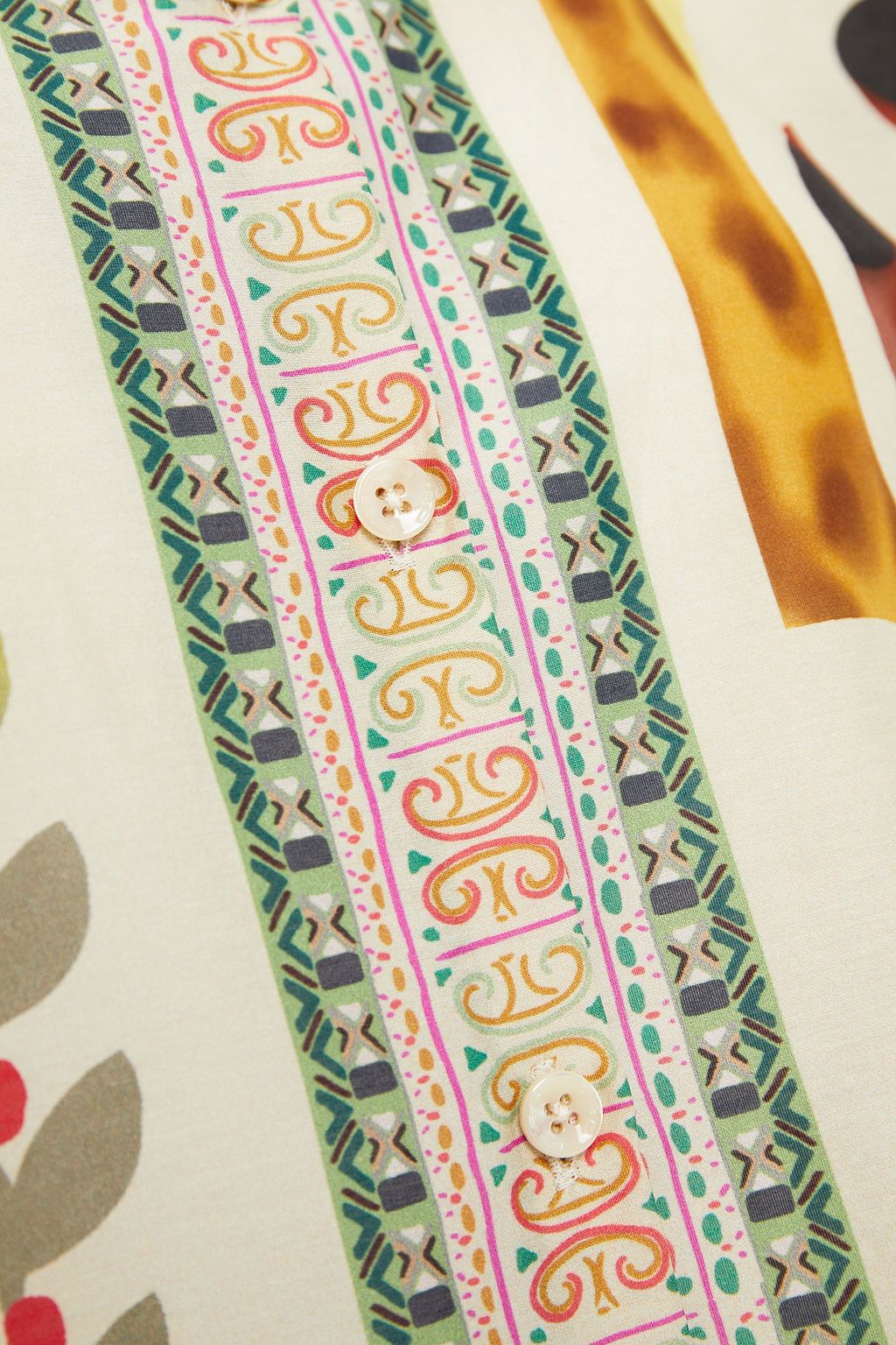 ETRO Boyfit printed silk and cotton-blend shirt