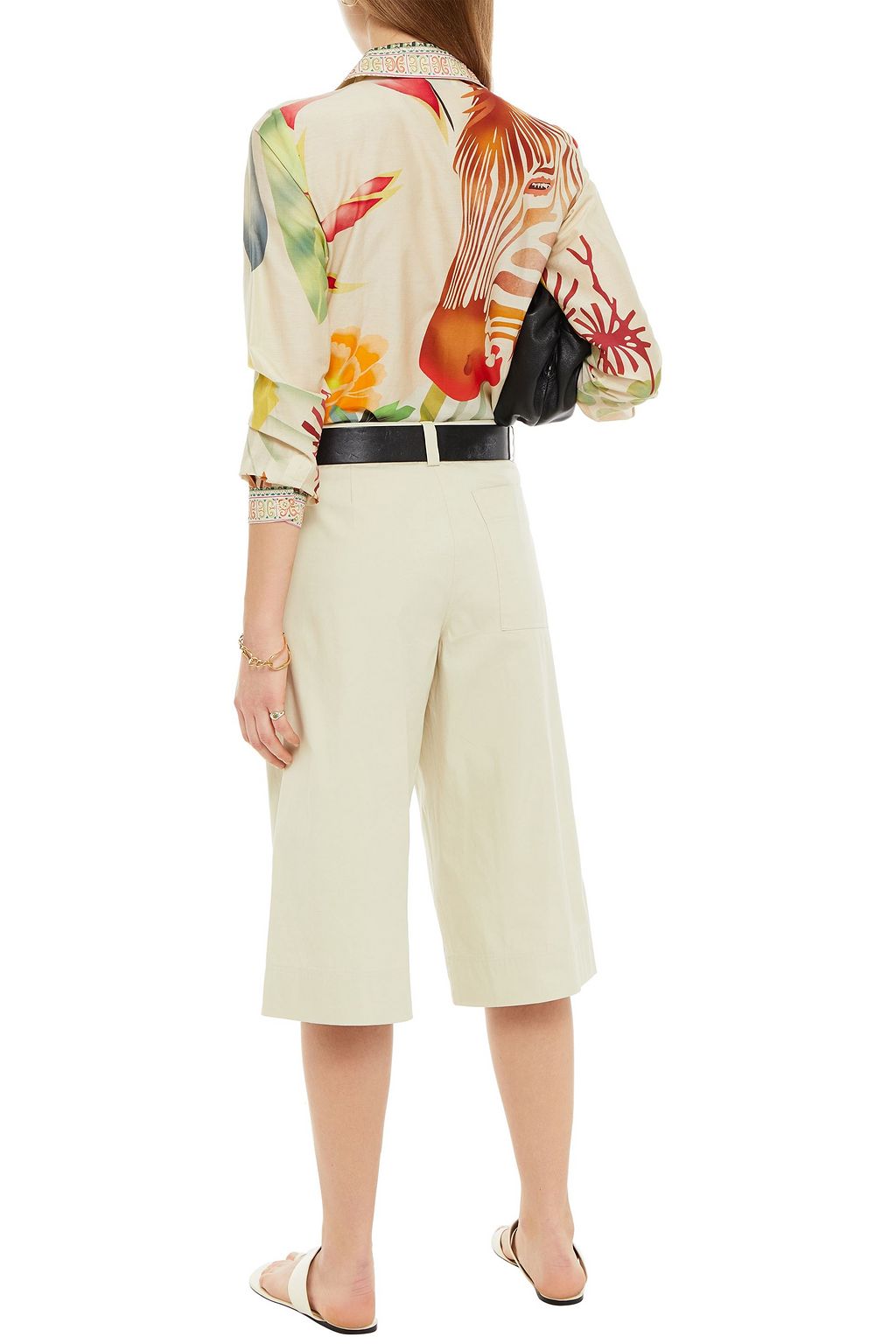 ETRO Boyfit printed silk and cotton-blend shirt