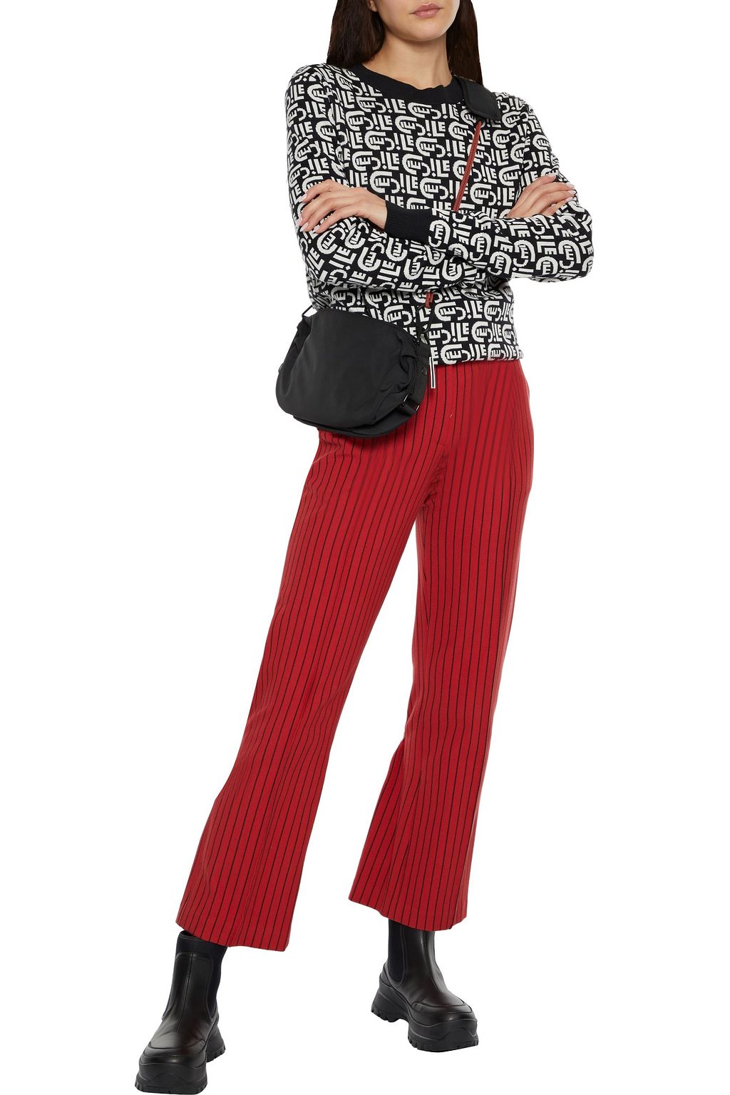 ÊTRE CÉCILE Cecile All Over jacquard-knit silk and cotton-blend sweater