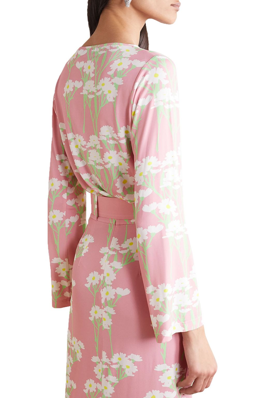 BERNADETTE Monica floral-print stretch-jersey top