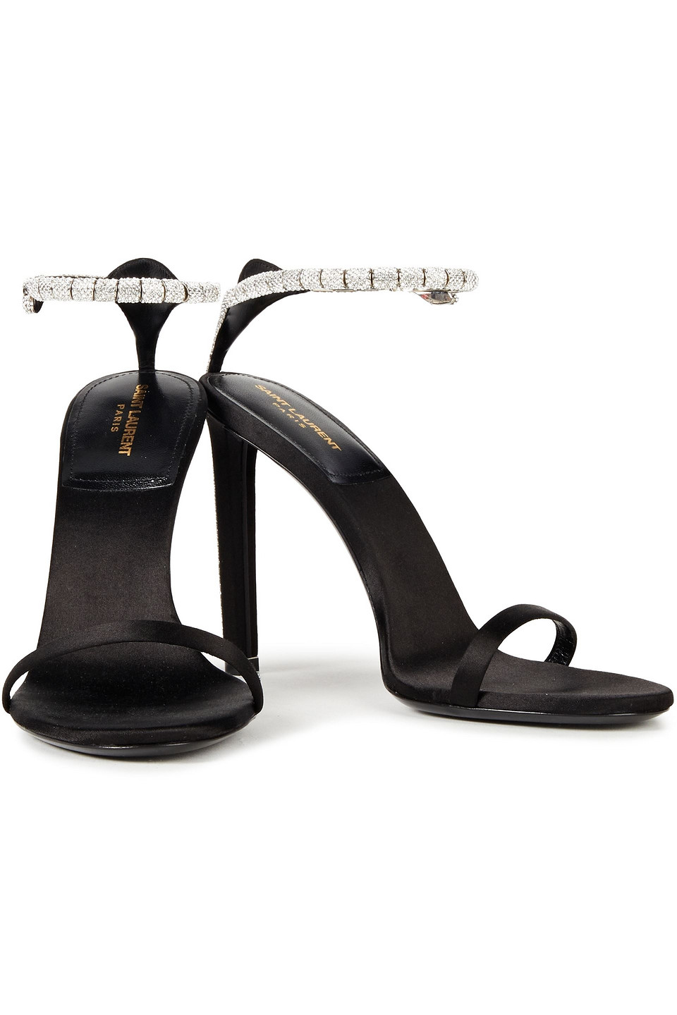 saint laurent crystal sandals