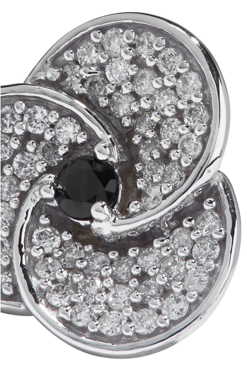 ADINA REYTER Sterling silver, diamond and sapphire earrings
