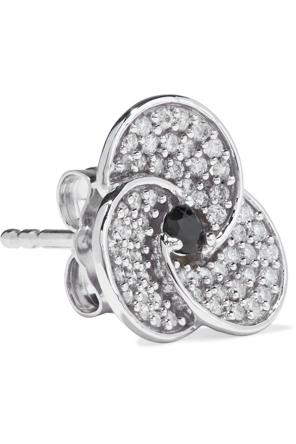 ADINA REYTER Sterling silver, diamond and sapphire earrings