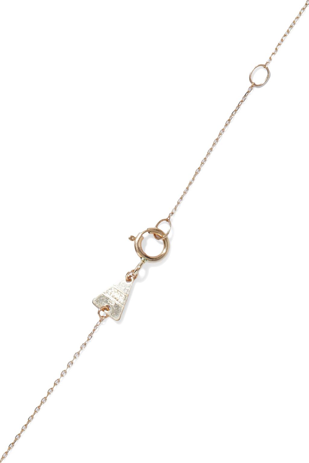 ADINA REYTER 14-karat gold, diamond and sapphire necklace