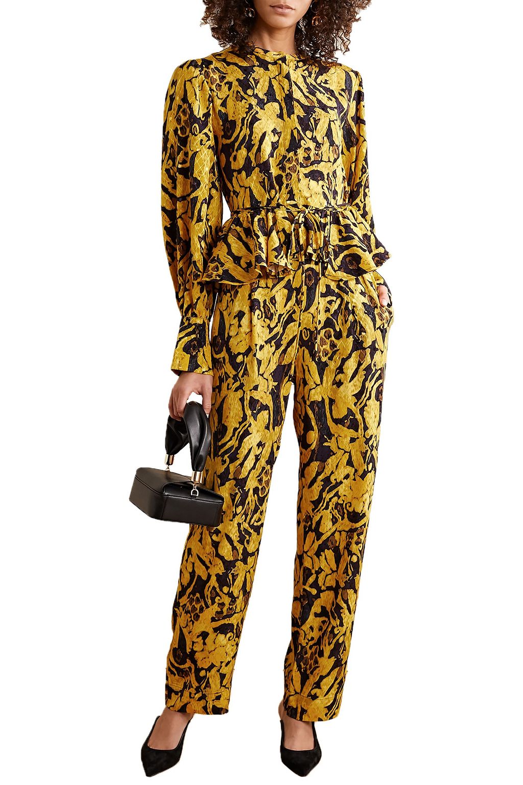 STINE GOYA Ren printed jacquard blouse