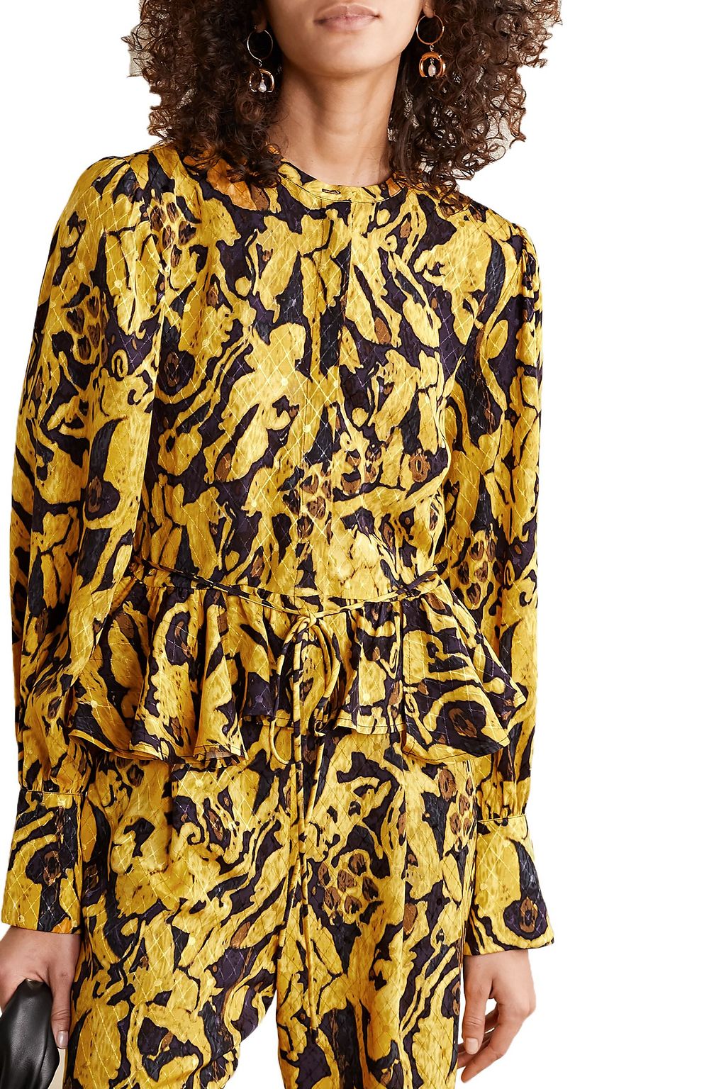 STINE GOYA Ren printed jacquard blouse