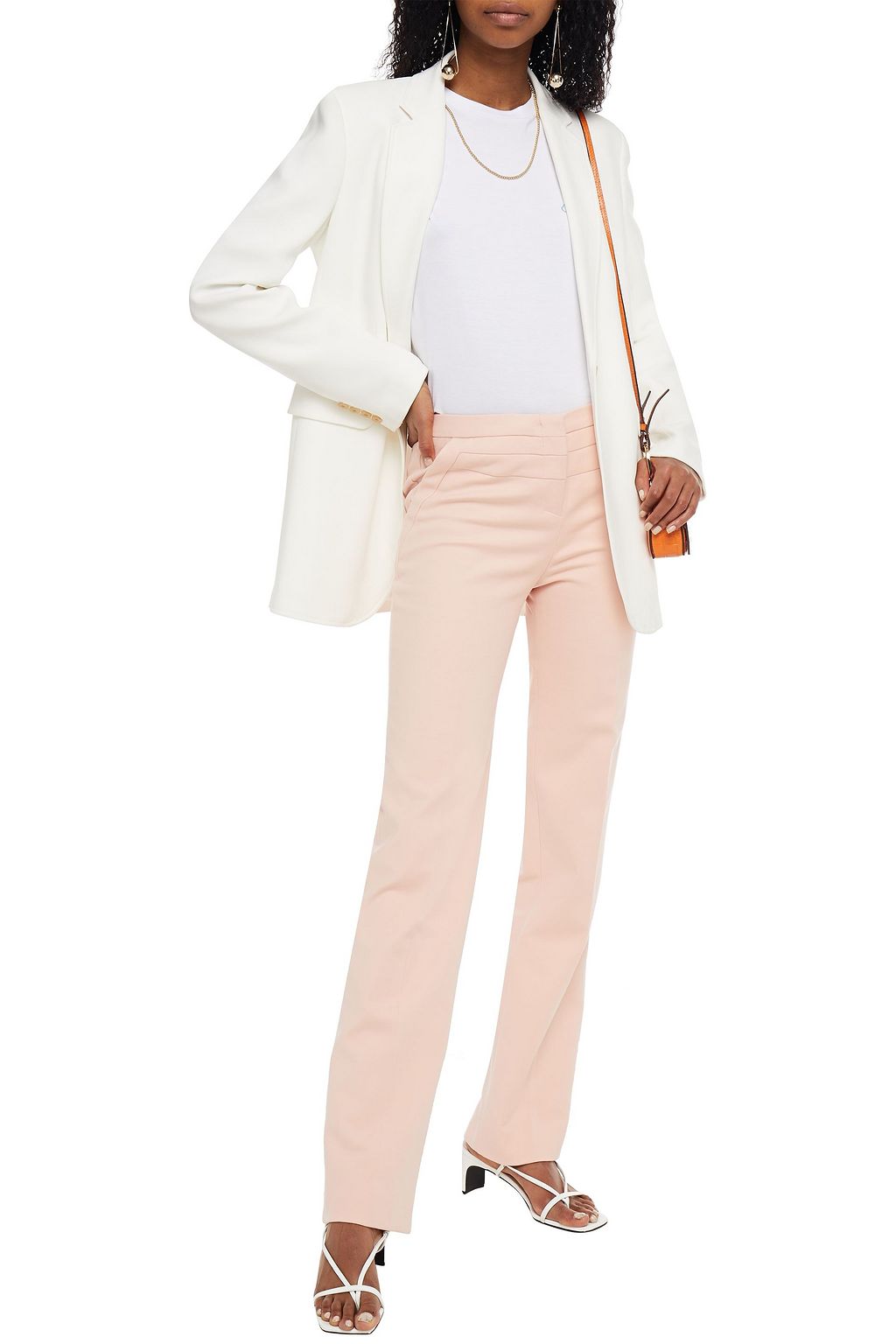 BA&SH Winnie stretch-cotton twill straight-leg pants