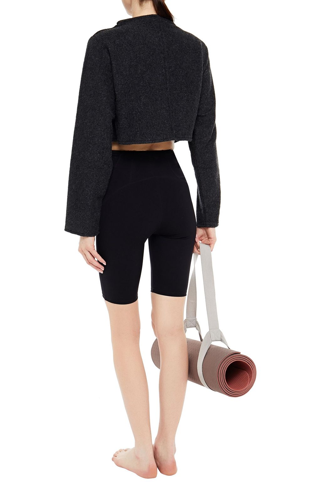 LIVE THE PROCESS Cropped cotton and cashmere-blend sweatshirt