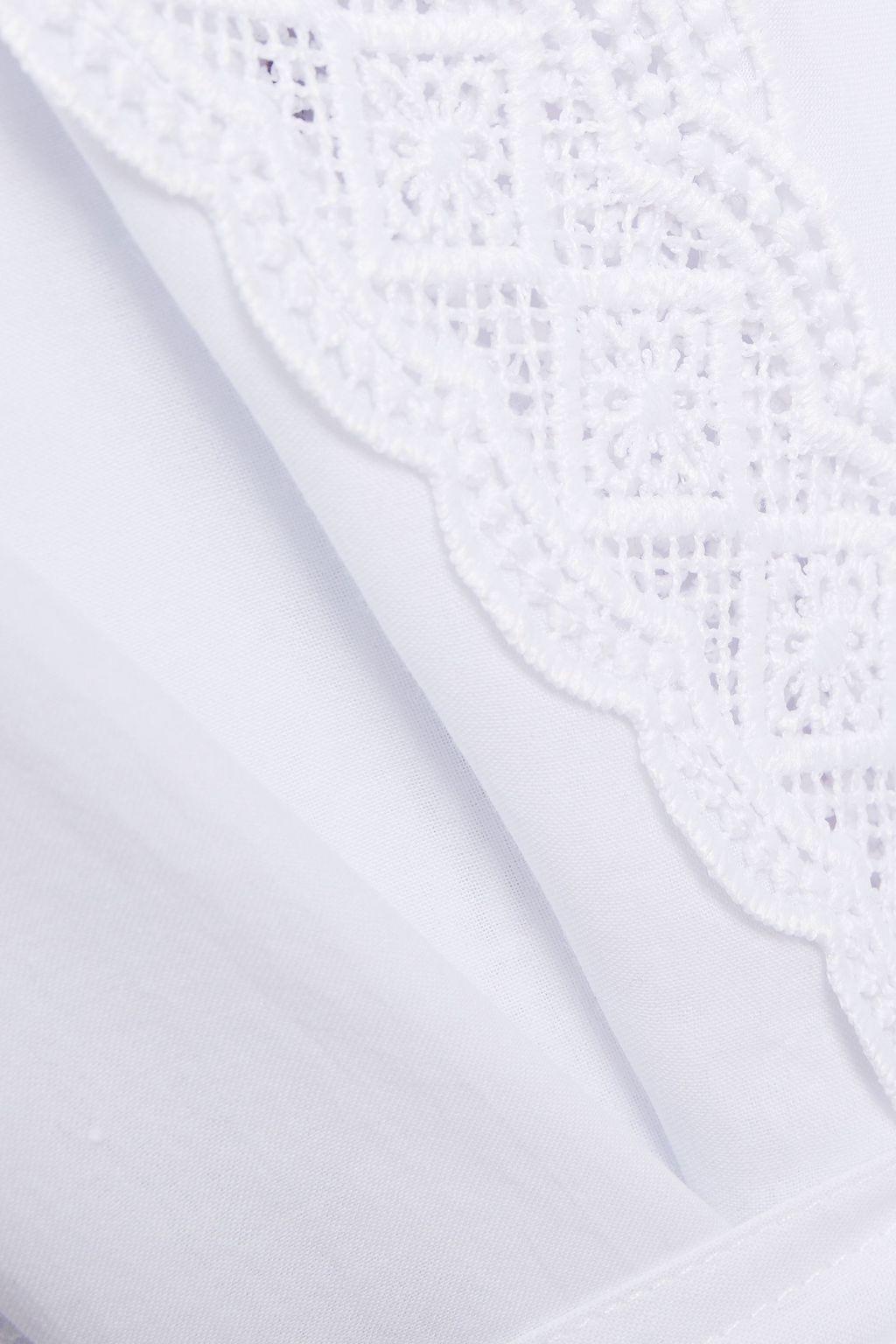 CHARO RUIZ IBIZA Aquila crocheted lace-trimmed cotton-blend kimono