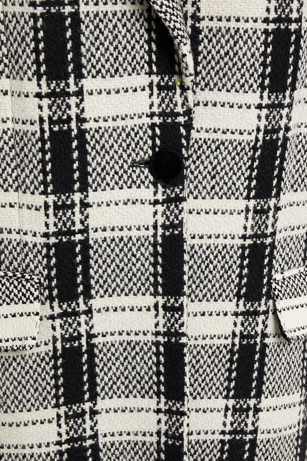 DOLCE&GABBANA Checked wool-blend coat