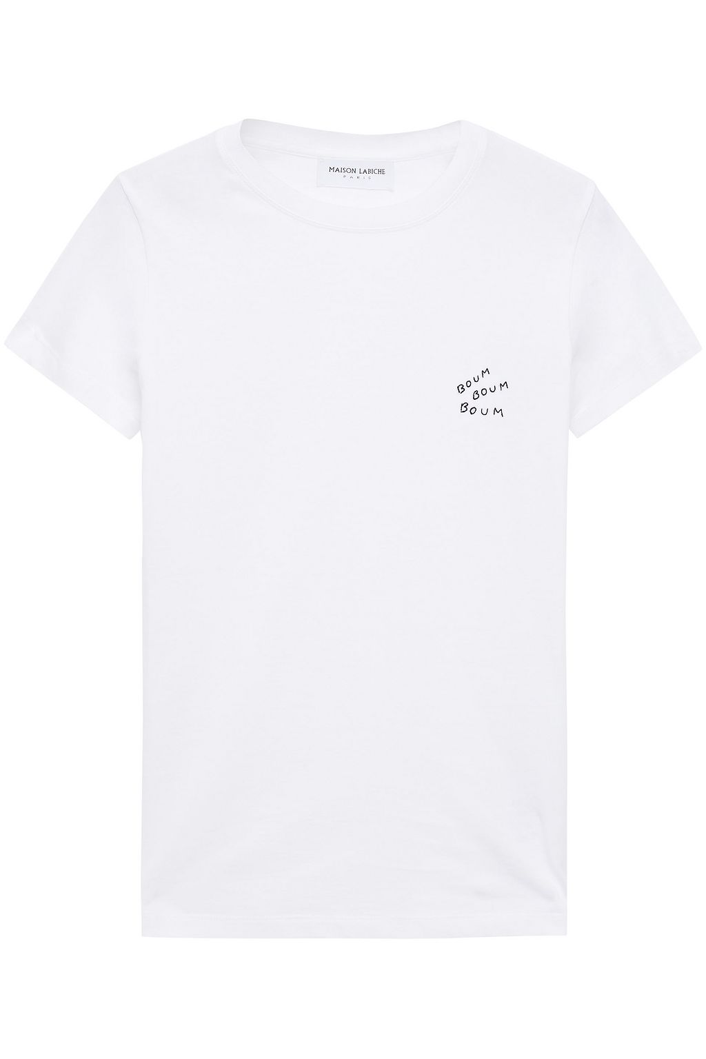 White Embroidered Cotton Jersey T Shirt Sale Up To 70 Off The Outnet Maison Labiche The Outnet