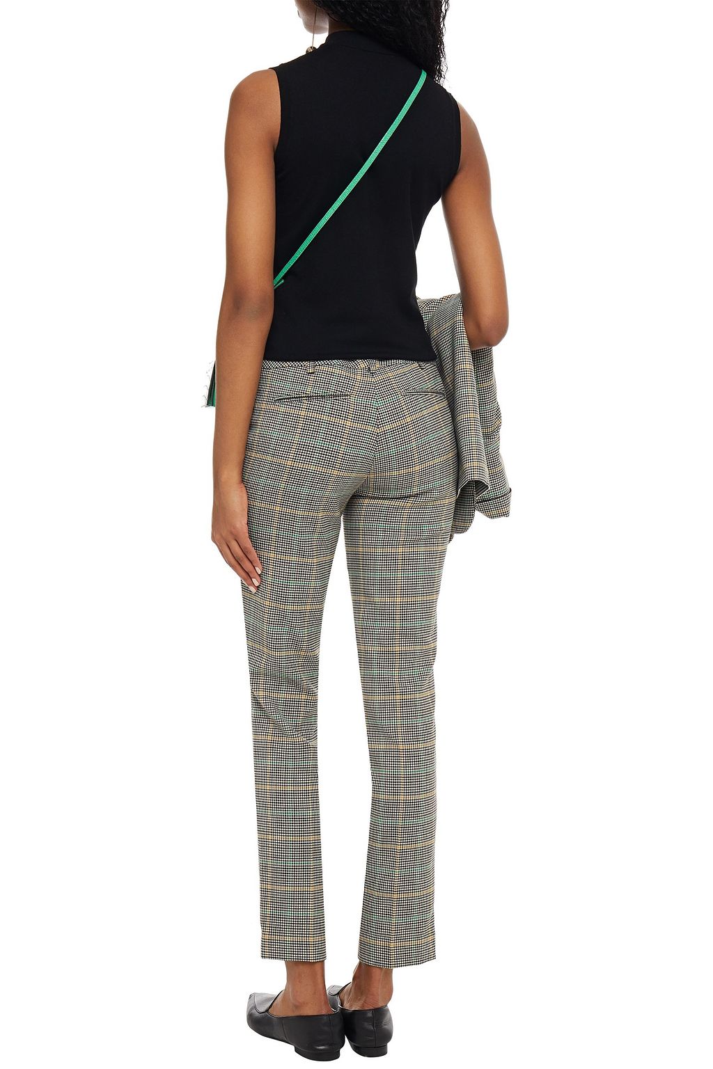 BA&SH Gino Prince of Wales checked woven slim-leg pants