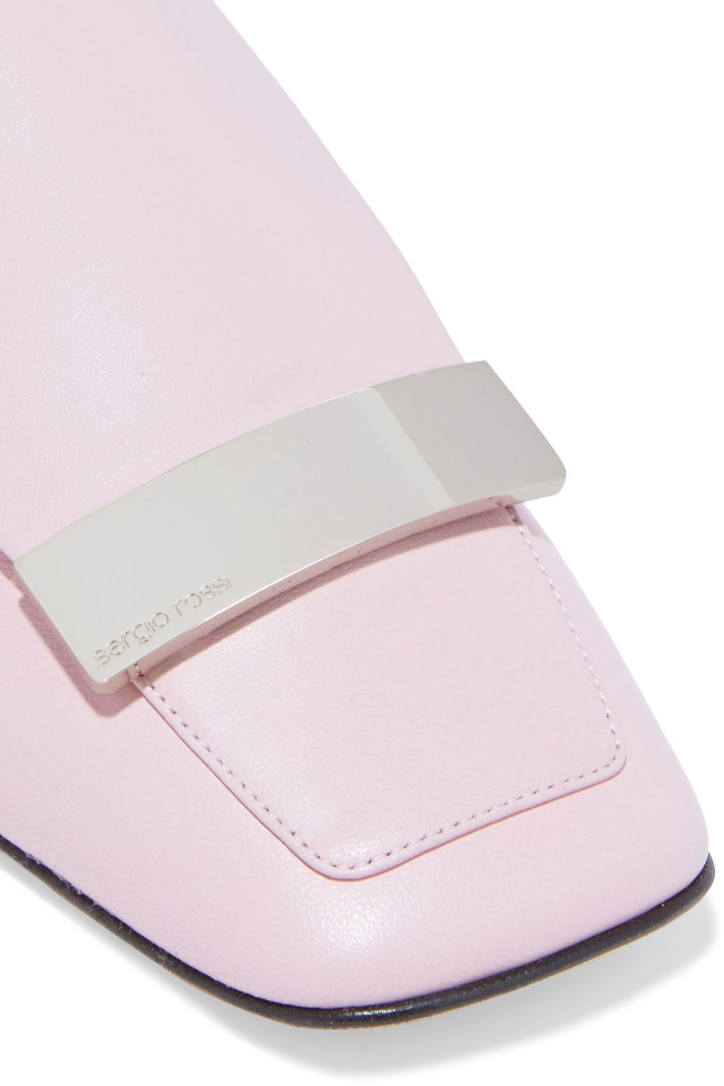 SERGIO ROSSI sr1 leather collapsible-heel loafers