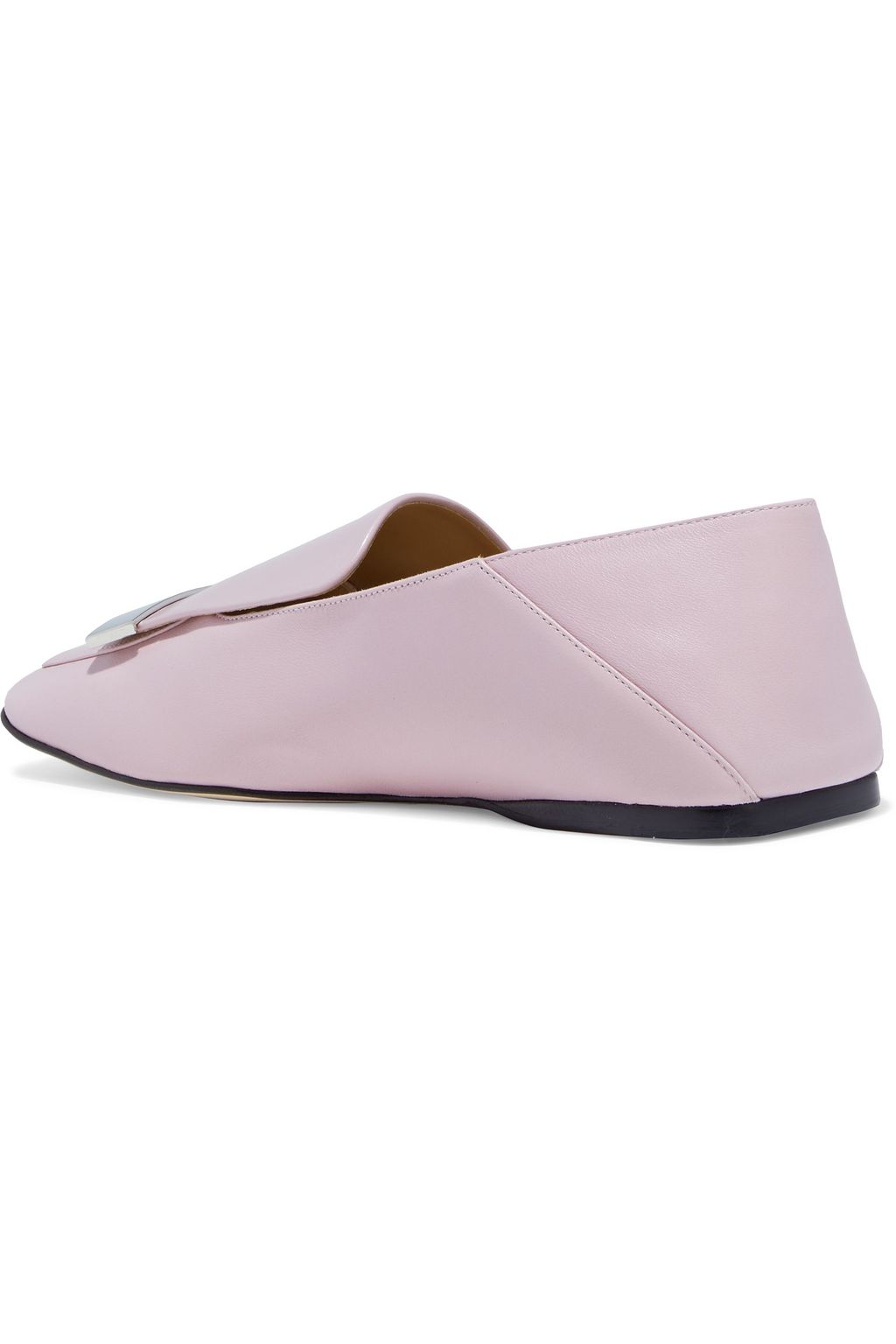 SERGIO ROSSI sr1 leather collapsible-heel loafers