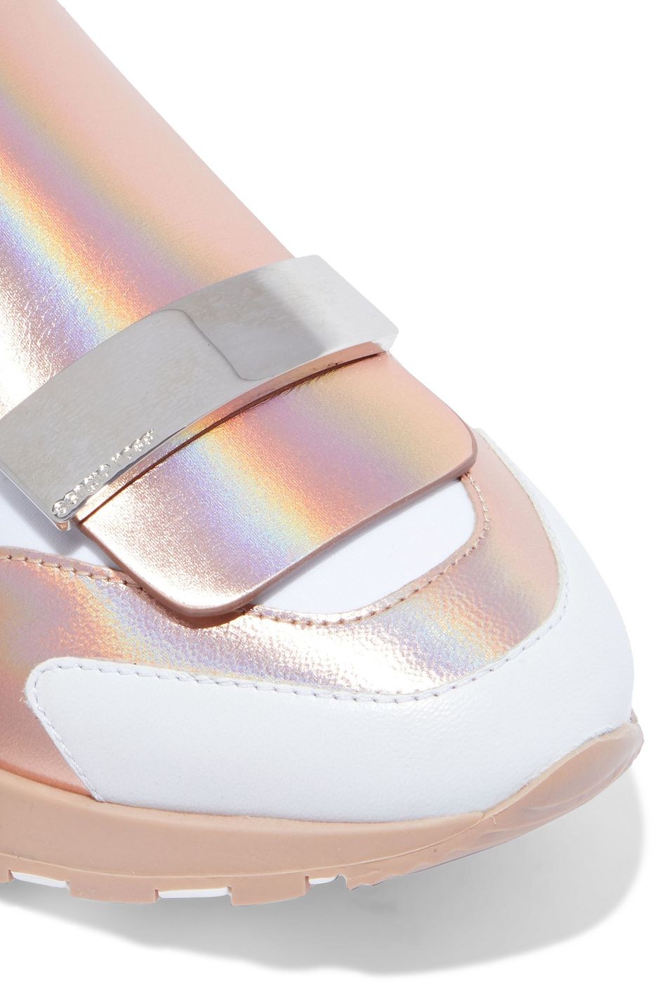slip on rose gold sneakers
