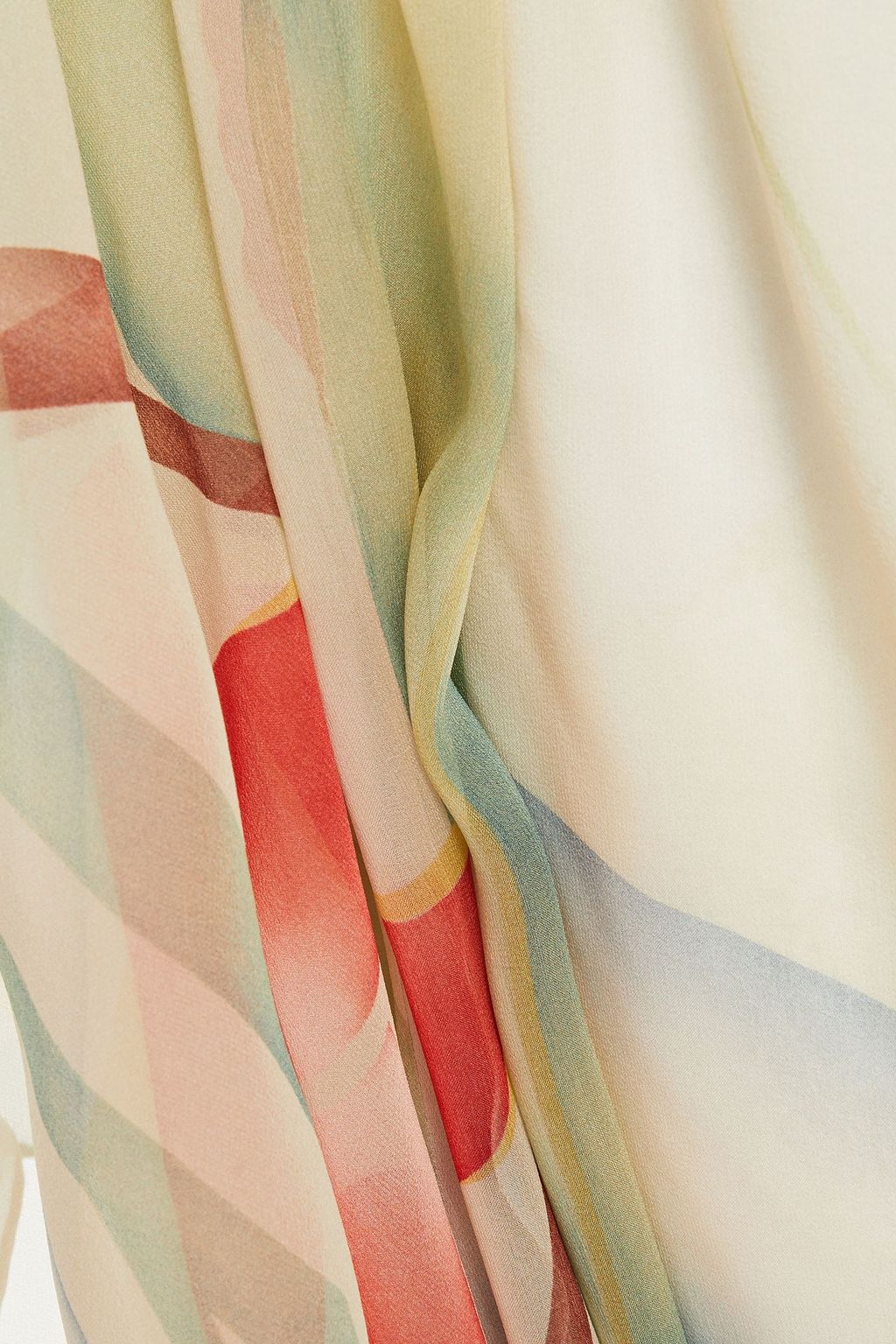 ETRO Belted printed silk-chiffon kaftan