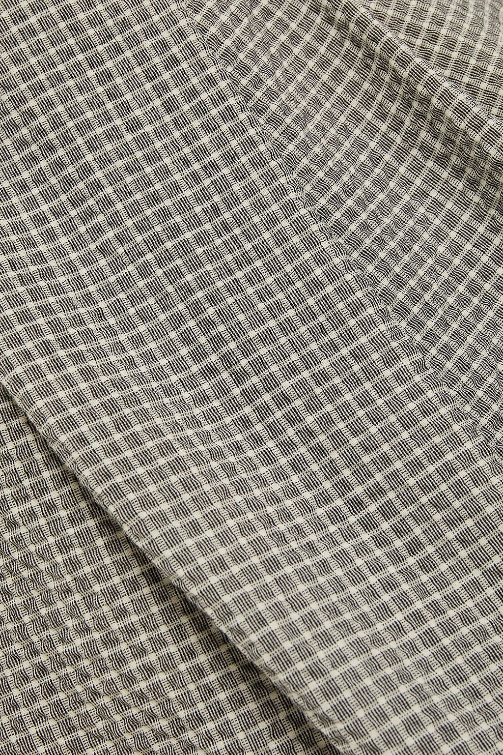 HOFMANN COPENHAGEN Carine pleated gingham wool-blend midi skirt