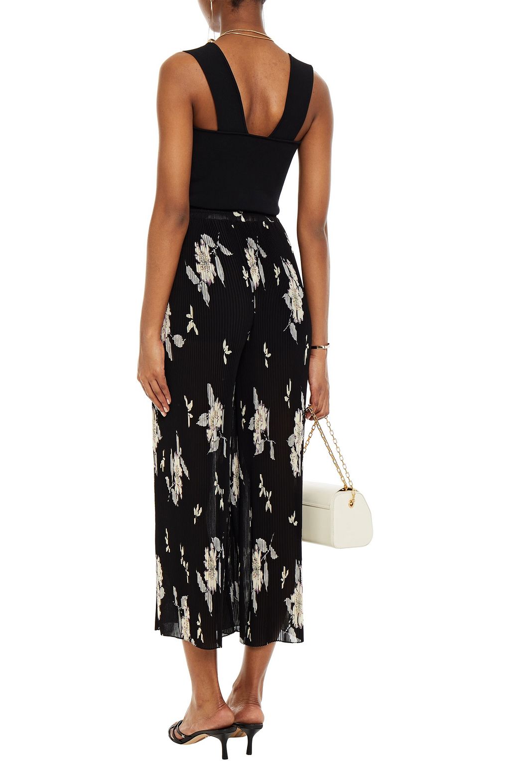 ETRO Floral-print plissé-georgette wide-leg pants
