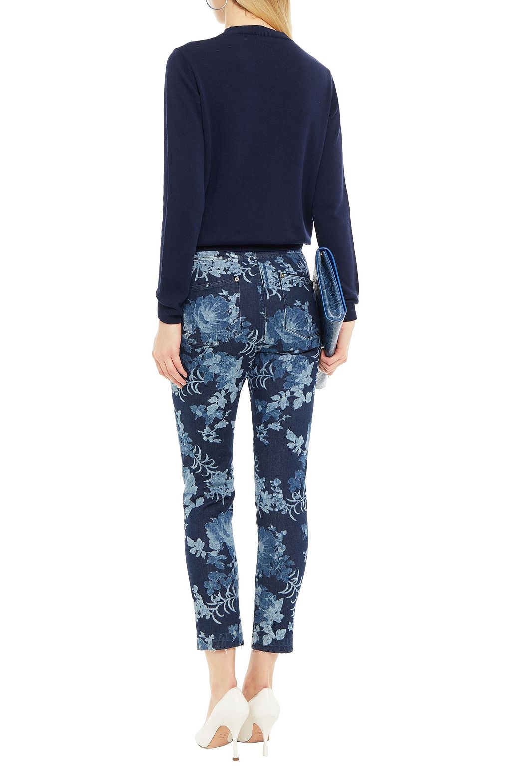 ETRO Floral-print high-rise slim-leg jeans