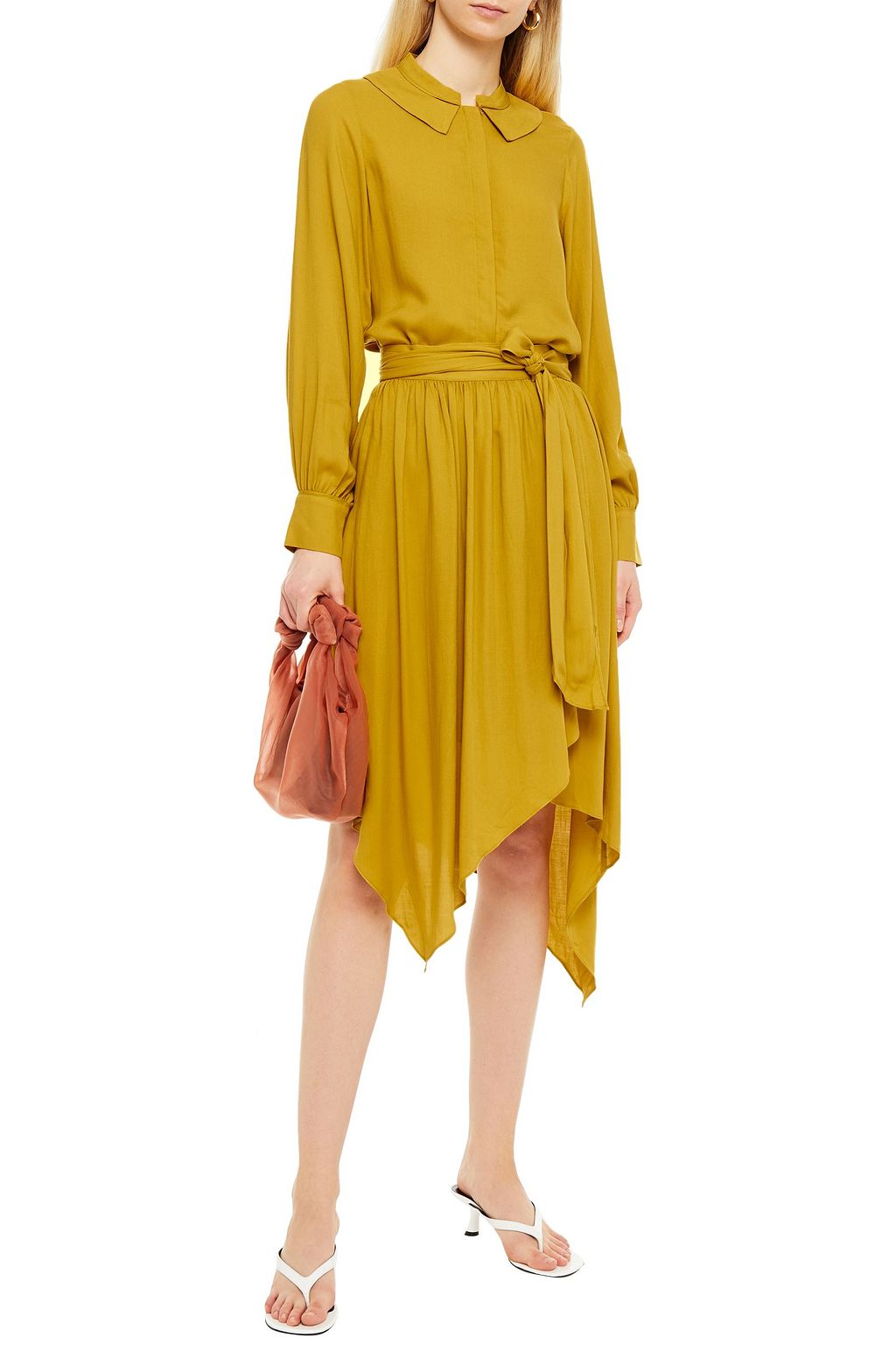 HOFMANN COPENHAGEN Maurice asymmetric jacquard wrap skirt