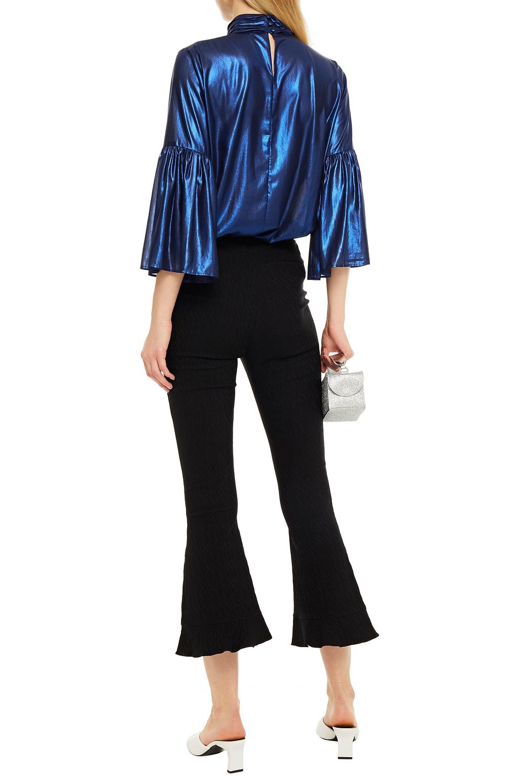 HOFMANN COPENHAGEN Joane stretch-jacquard kick-flare pants