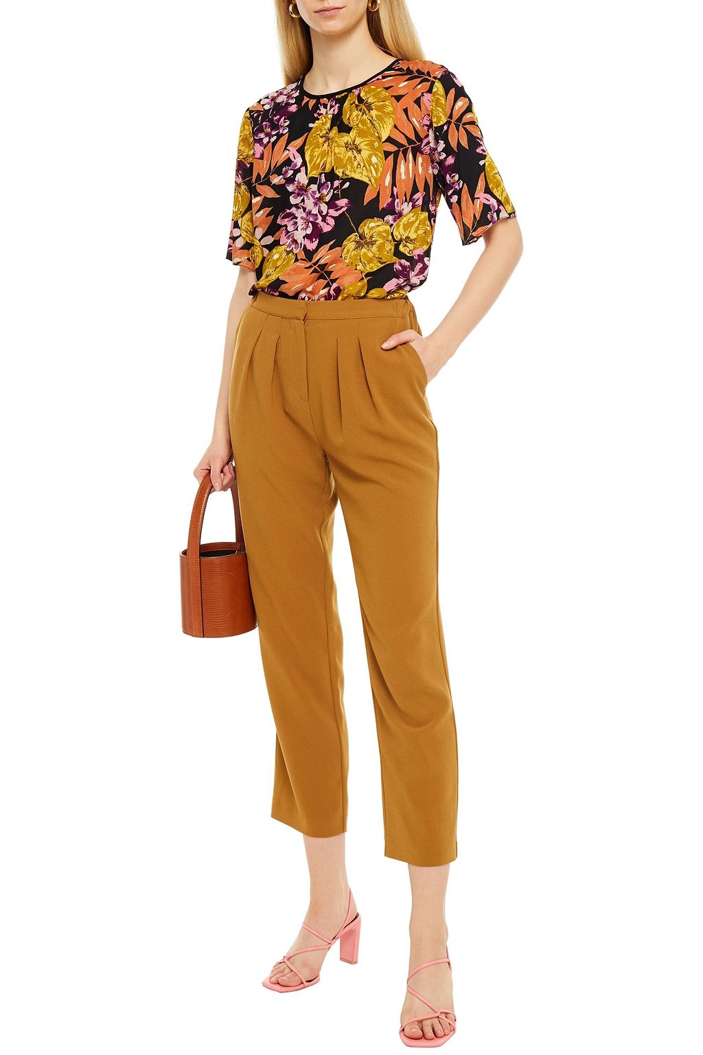HOFMANN COPENHAGEN Josephine pleated stretch-crepe straight-leg pants