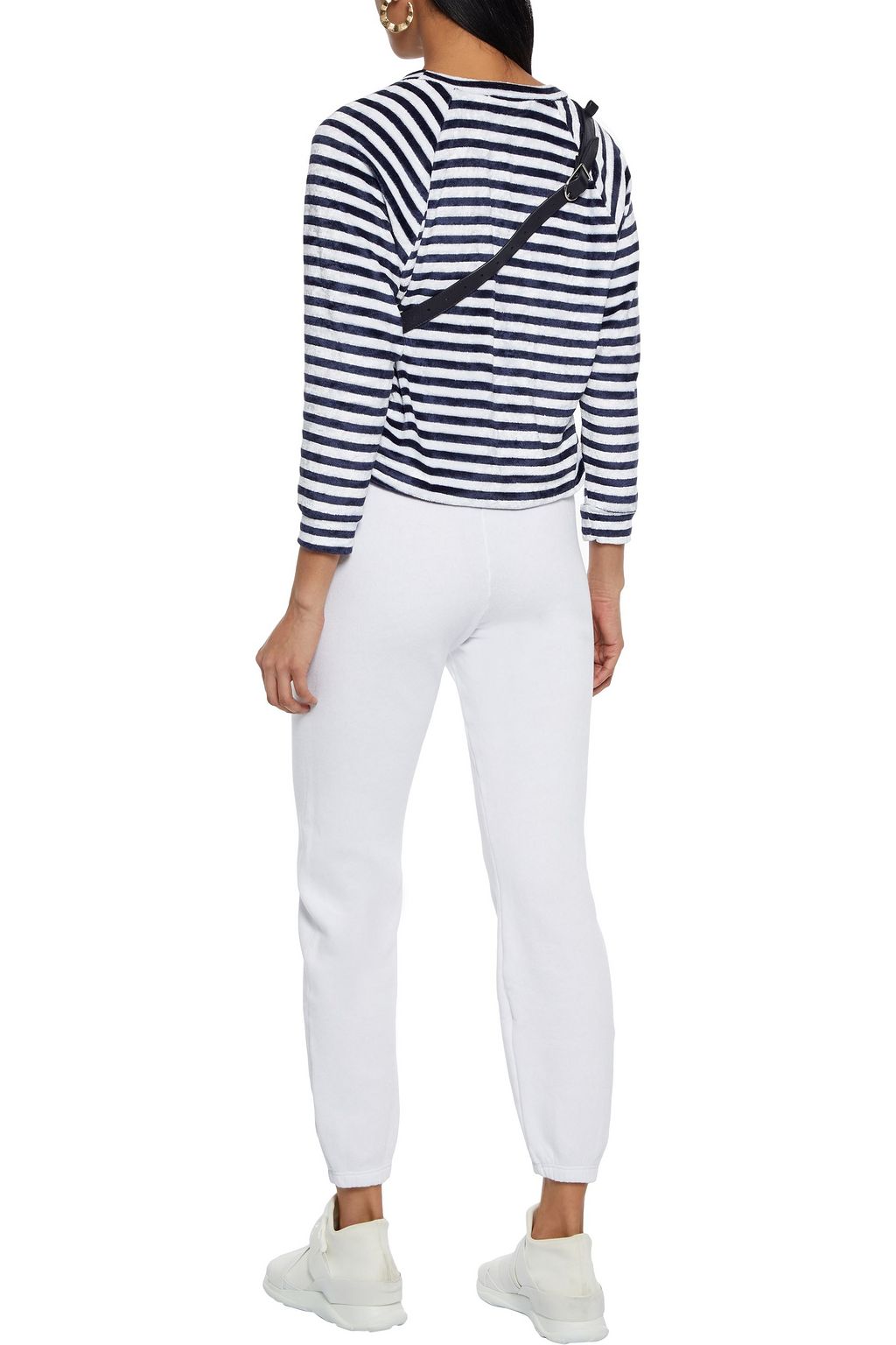 STATESIDE Striped chenille top