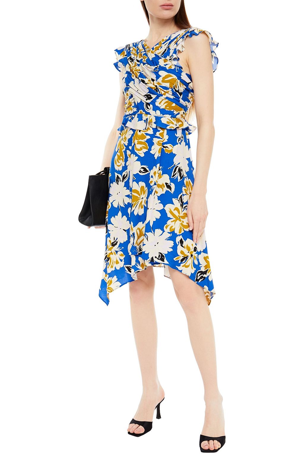 HOFMANN COPENHAGEN Marylene gathered floral-print crepe dress
