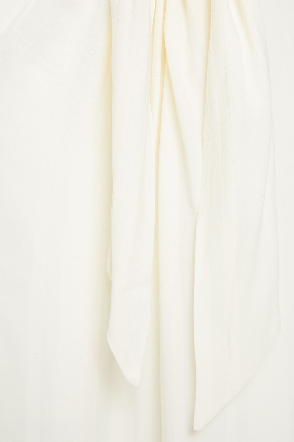 CHARLI Jaden tie-front striped satin-crepe midi skirt