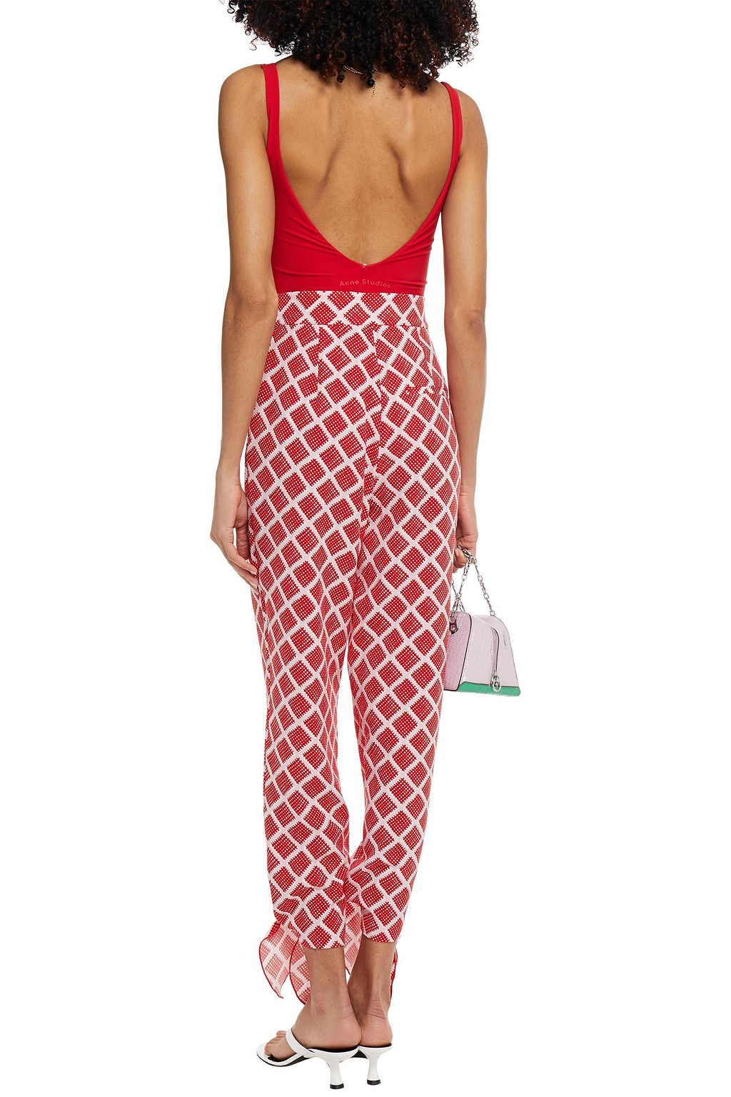 HOFMANN COPENHAGEN Printed crepe tapered pants