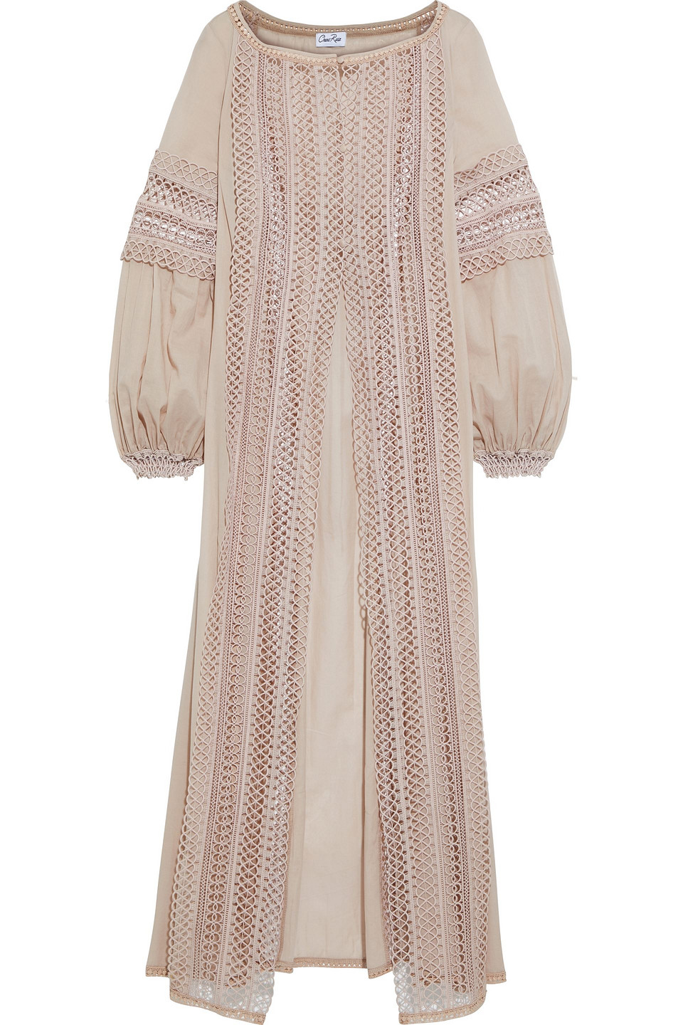 Charo Ruiz Ibiza Woman Cotton-blend Voile And Crocheted Lace Jacket Neutral Size M