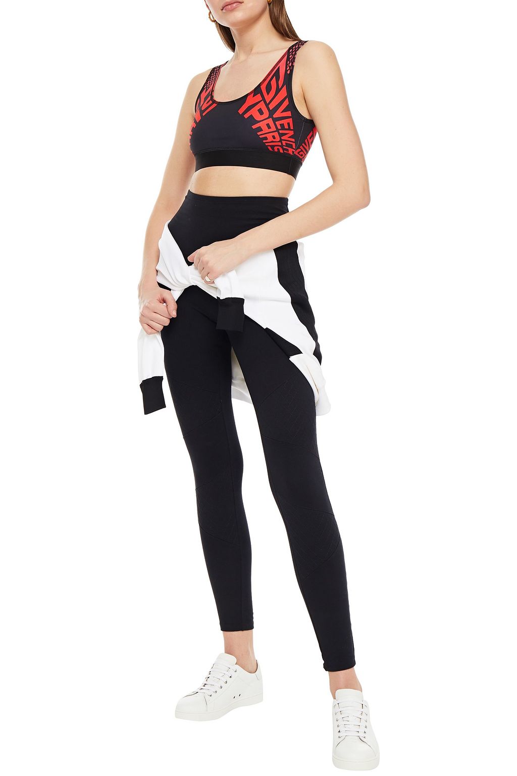 GIVENCHY Printed stretch sports bra