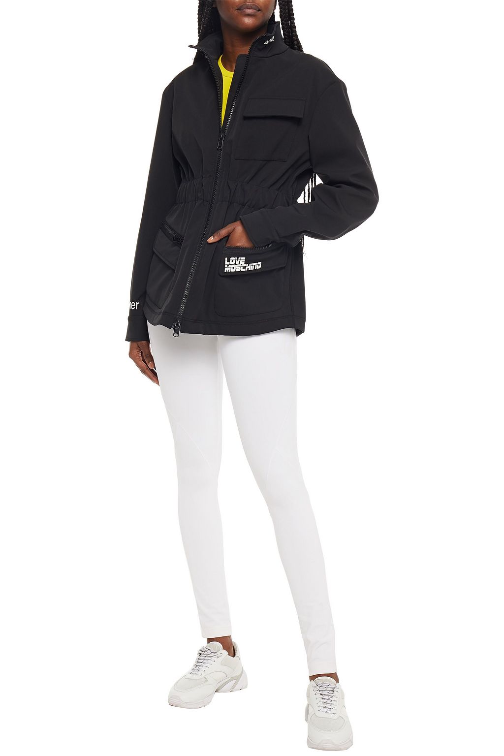 LOVE MOSCHINO Fleece-lined printed jersey  jacket