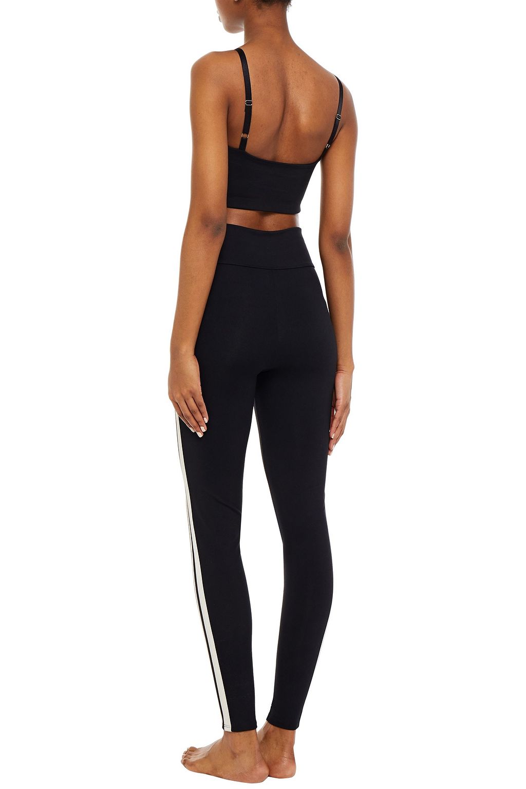 LIVE THE PROCESS Grosgrain-trimmed stretch-Supplex leggings