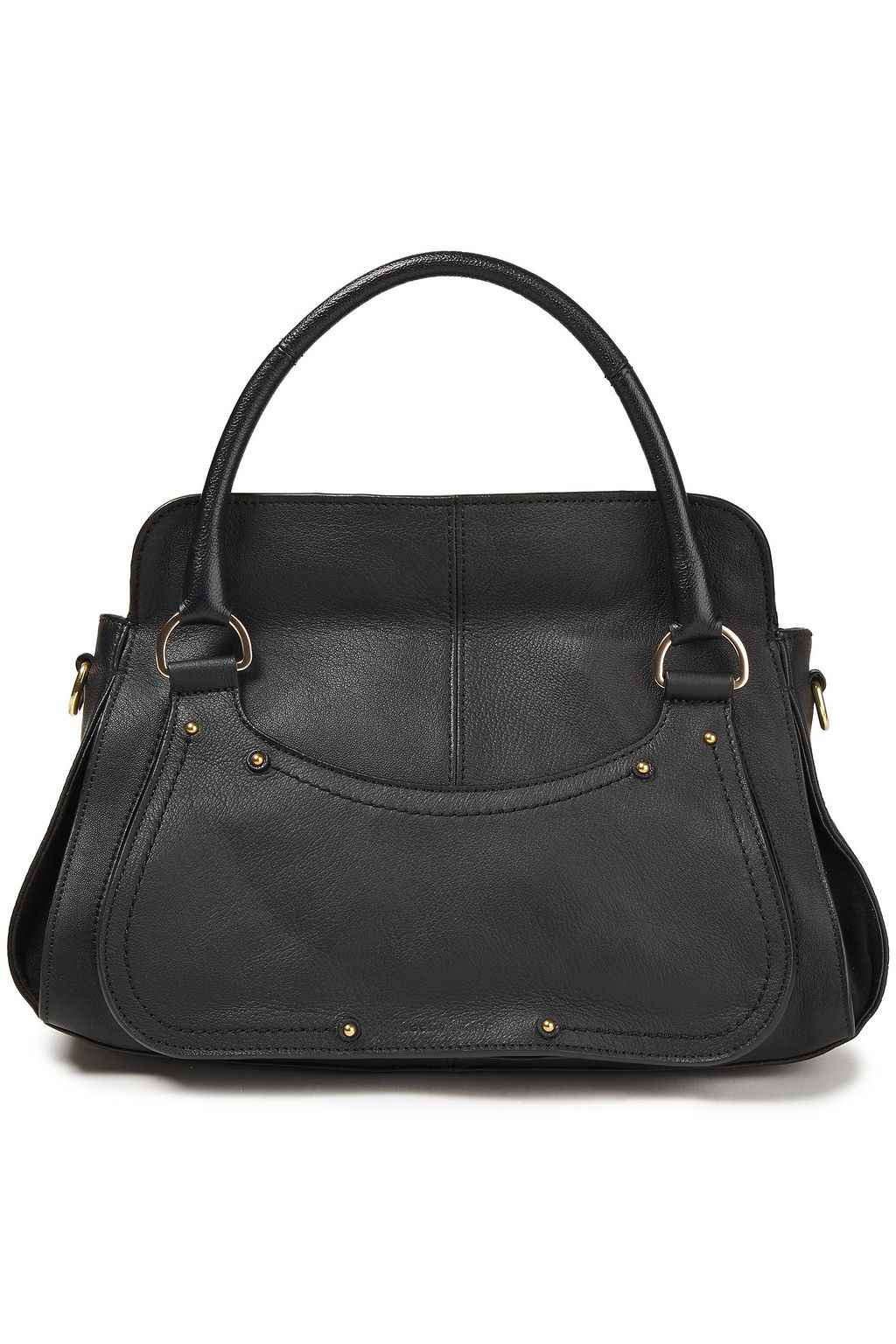 SEE BY CHLOÉ Suede-trimmed leather shoulder bag