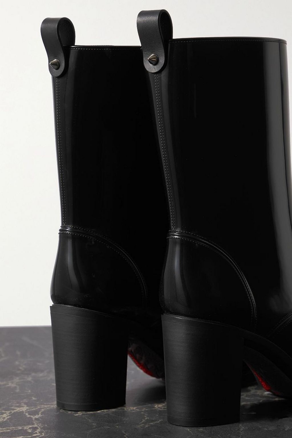 CHRISTIAN LOUBOUTIN Loubirain 70 PVC ankle boots