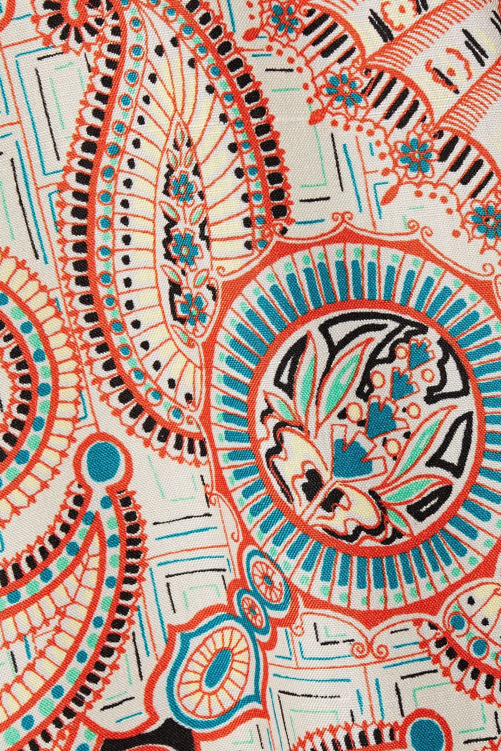ETRO Printed silk crepe de chine kimono