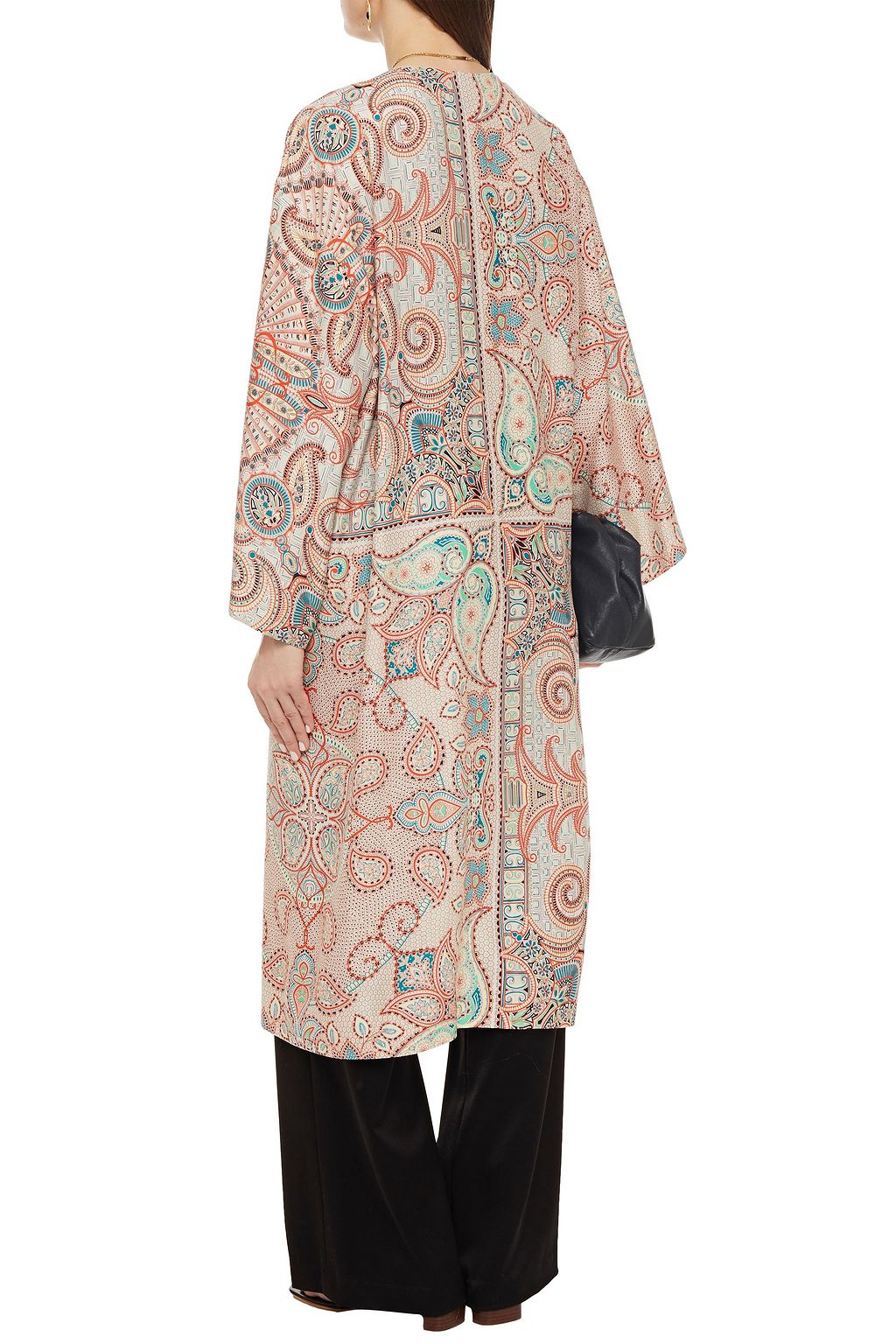 ETRO Printed silk crepe de chine kimono