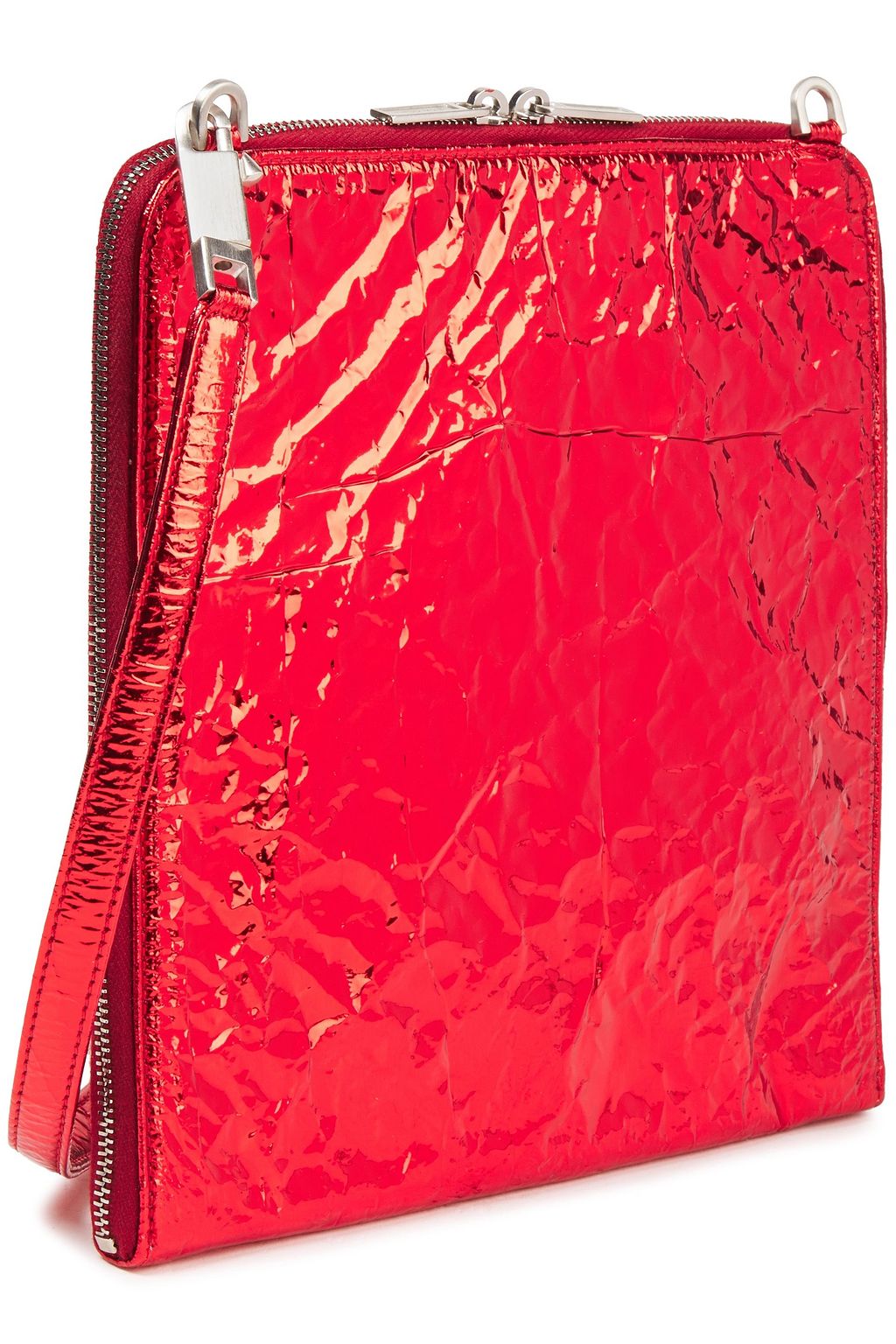 RICK OWENS Moon Pocket crinkled faux leather shoulder bag
