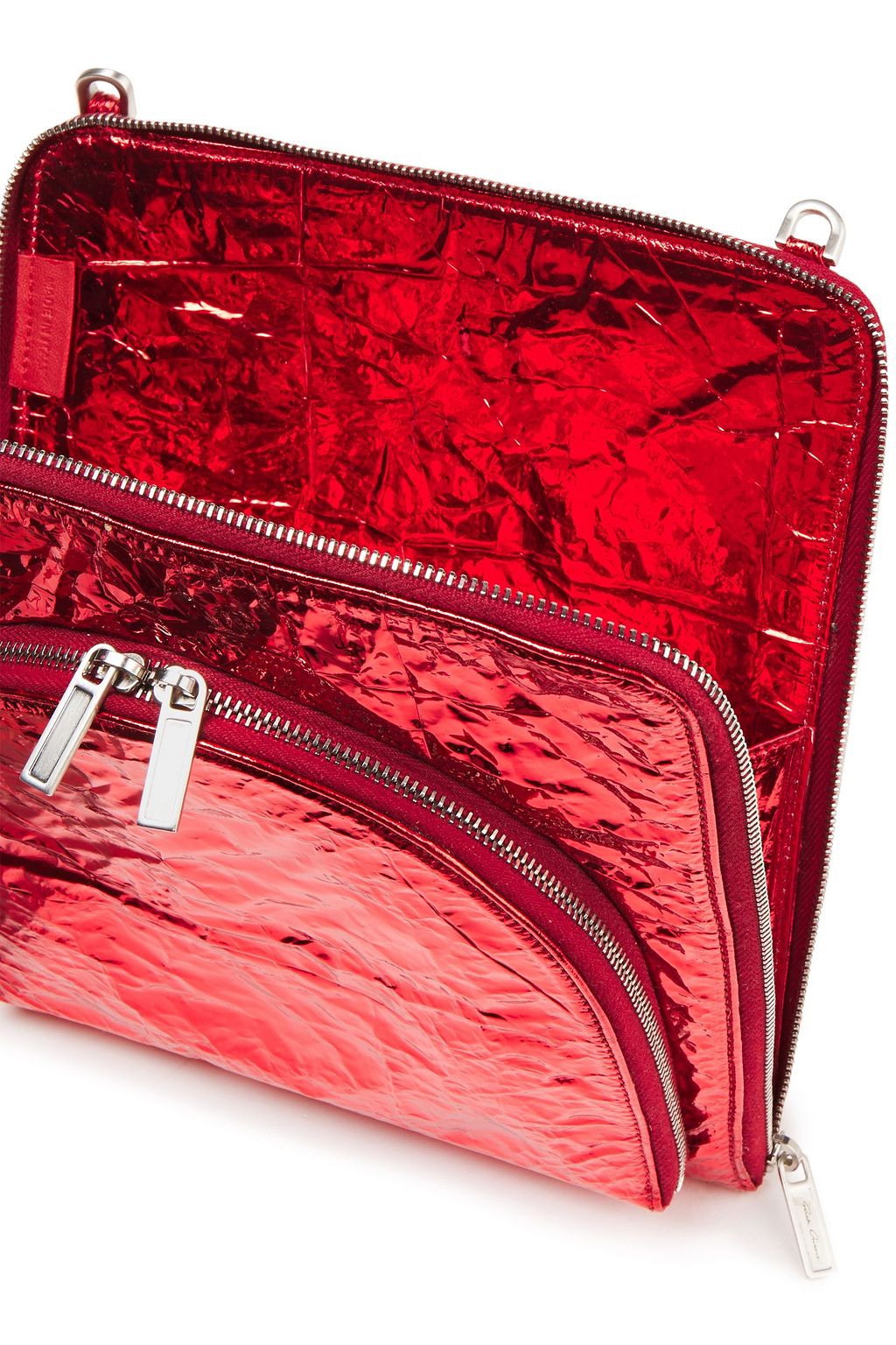 RICK OWENS Moon Pocket crinkled faux leather shoulder bag