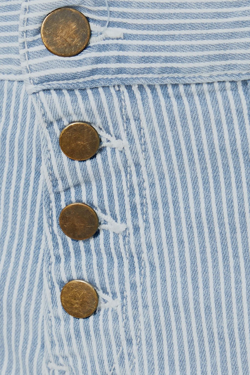 BA&SH Rmarc striped mid-rise slim-leg jeans