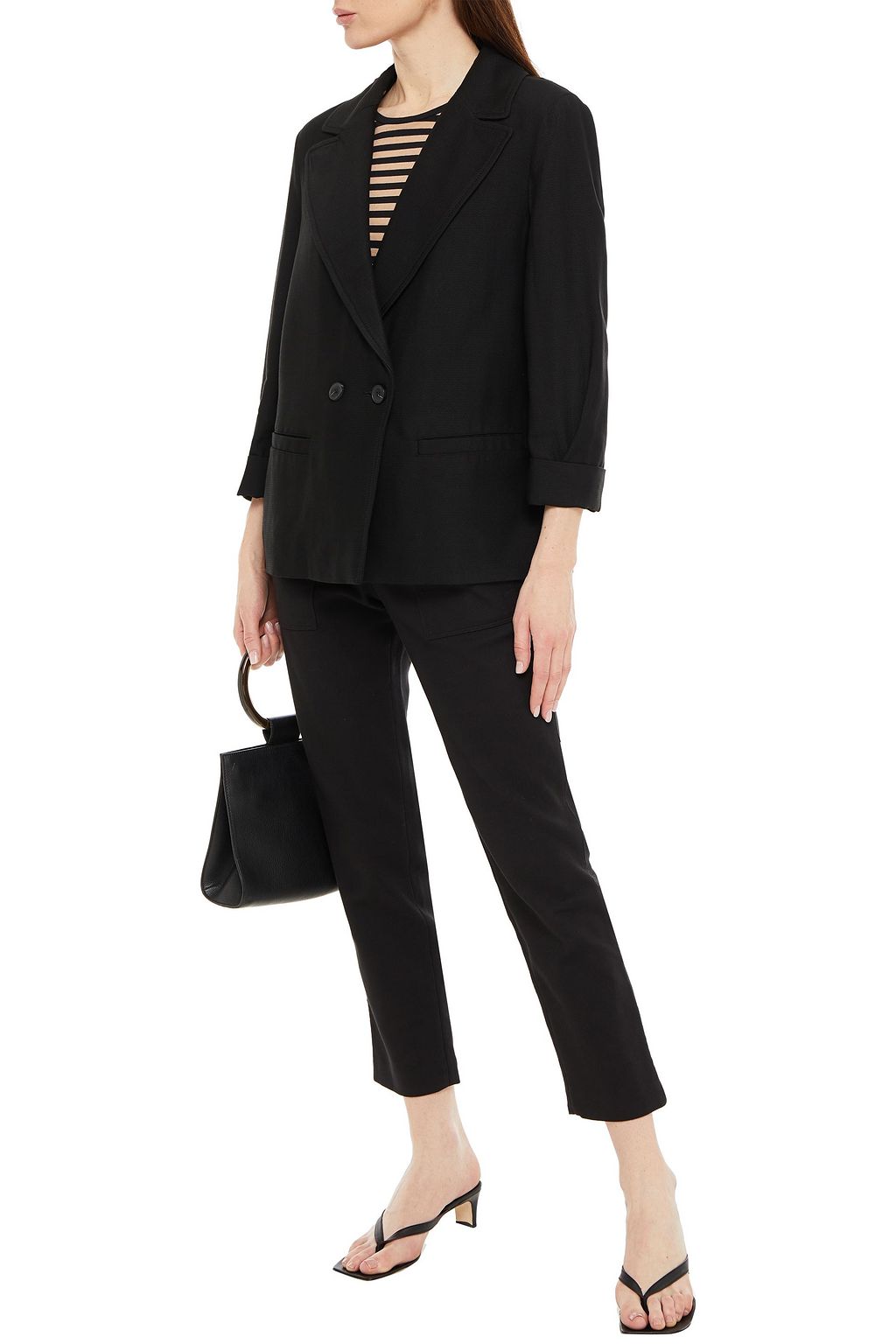 BA&SH Tyna double-breasted twill blazer