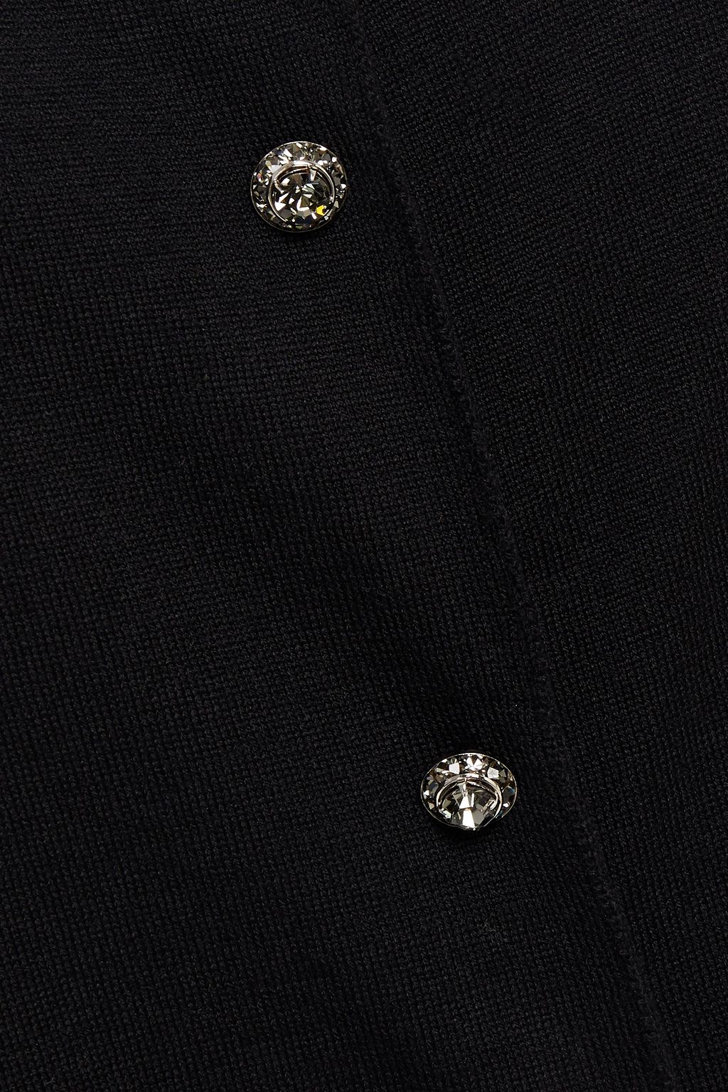 DOLCE&GABBANA Pleated wool cardigan